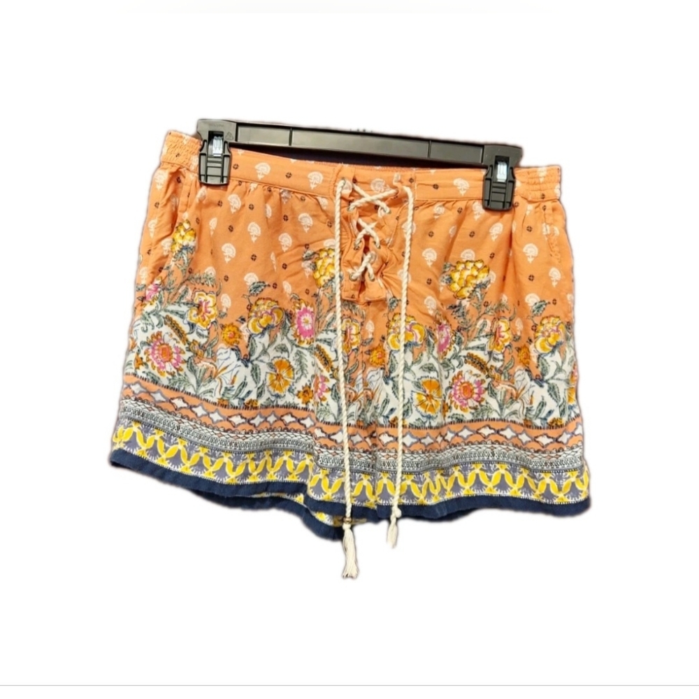 Abercrombie And Fitch Pull On Bohemian‎ Festival Hippie Print Shorts Medium